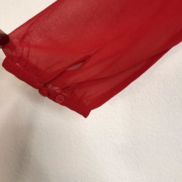 Buffalo M  sheer embroidered tassel blouse - Picture 6 of 8